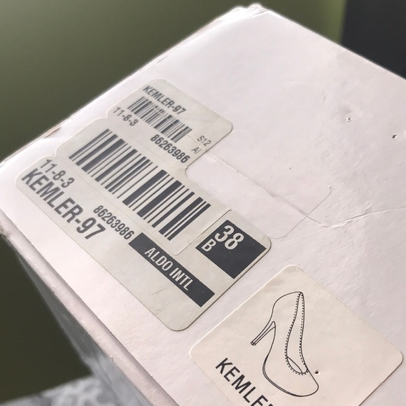Aldo black heels pump size 38 USA 8 - Picture 8 of 8